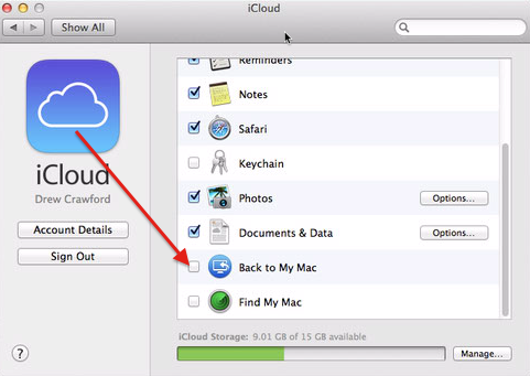 disable back to my mac